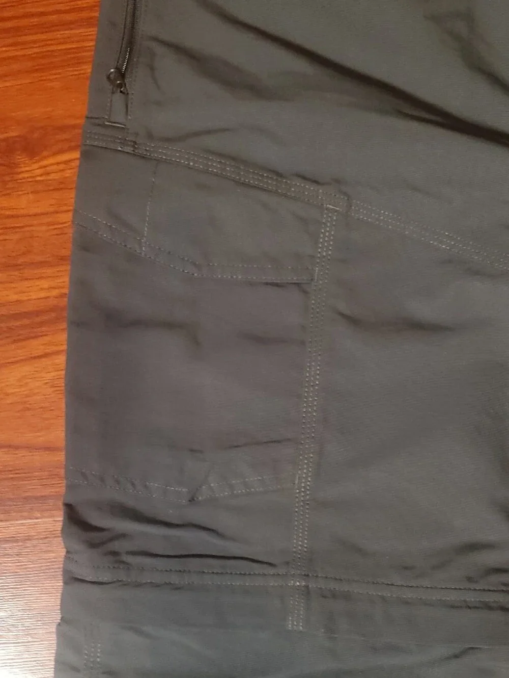 The North Face Men's Charcoal Gray Zip-Off Cargo Hiking Pants